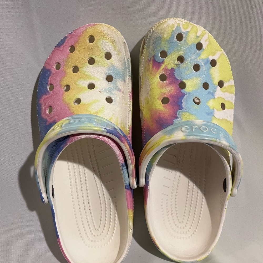 Tie Dye Crocs